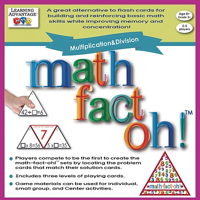 Learning Advantage Math-fact-oh! Multiplication & Division Game, Grades 3+ (CTU2167)