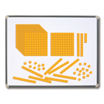 Learning Advantage Magnetic Foam Base Ten Blocks, Grade 1st - 6th