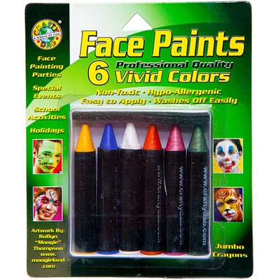 Crafty Dab Face Paint, 8/Pack (CV-80030)