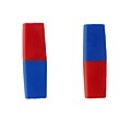 Dowling Magnets Science Magnets North/South Bar Magnets, Red/Blue, 2/Pack, 3 Pack/Bundle (DO-712)
