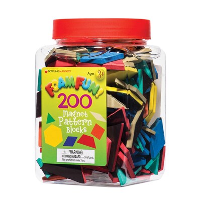 Foam Fun!™ Pattern Block Magnets, Set of 200