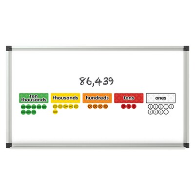 Dowling Magnets Magnetic Place Value Disks & Headings, Ages 8-11 (DO-732162)