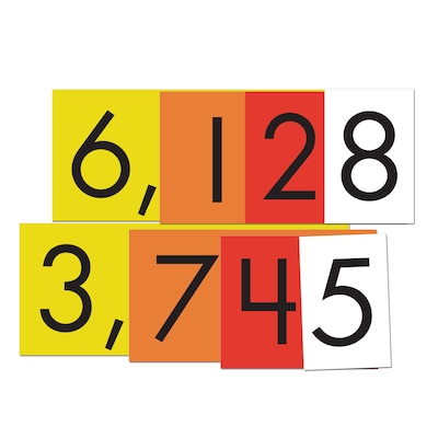 Essential Learning Products® 4-Value Whole Numbers Place Value Card Set, 4, 40 Cards (ELP626642)