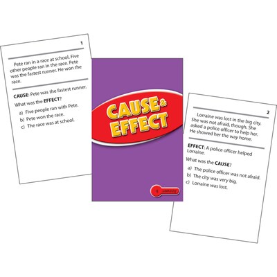 Edupress Reading Comprehension Cards, Cause & Effect, Lvl: 2.0-3.5 (EP-3067)