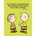 Eureka® Peanuts® Talk and Listen Poster, 17 x 22 (EU-837023)