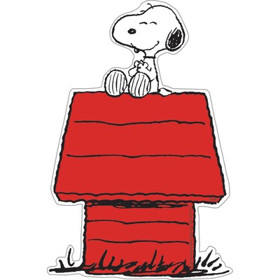 Eureka® 5 Paper Accents, Snoopy on Dog House, 36/Pack