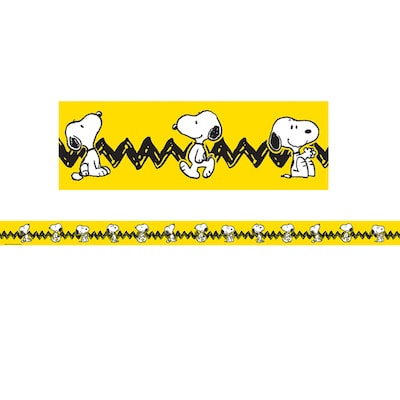Eureka 2.25 x 37 Peanuts Yellow with Snoopy Deco Trim, 12 Pack (EU-845253)
