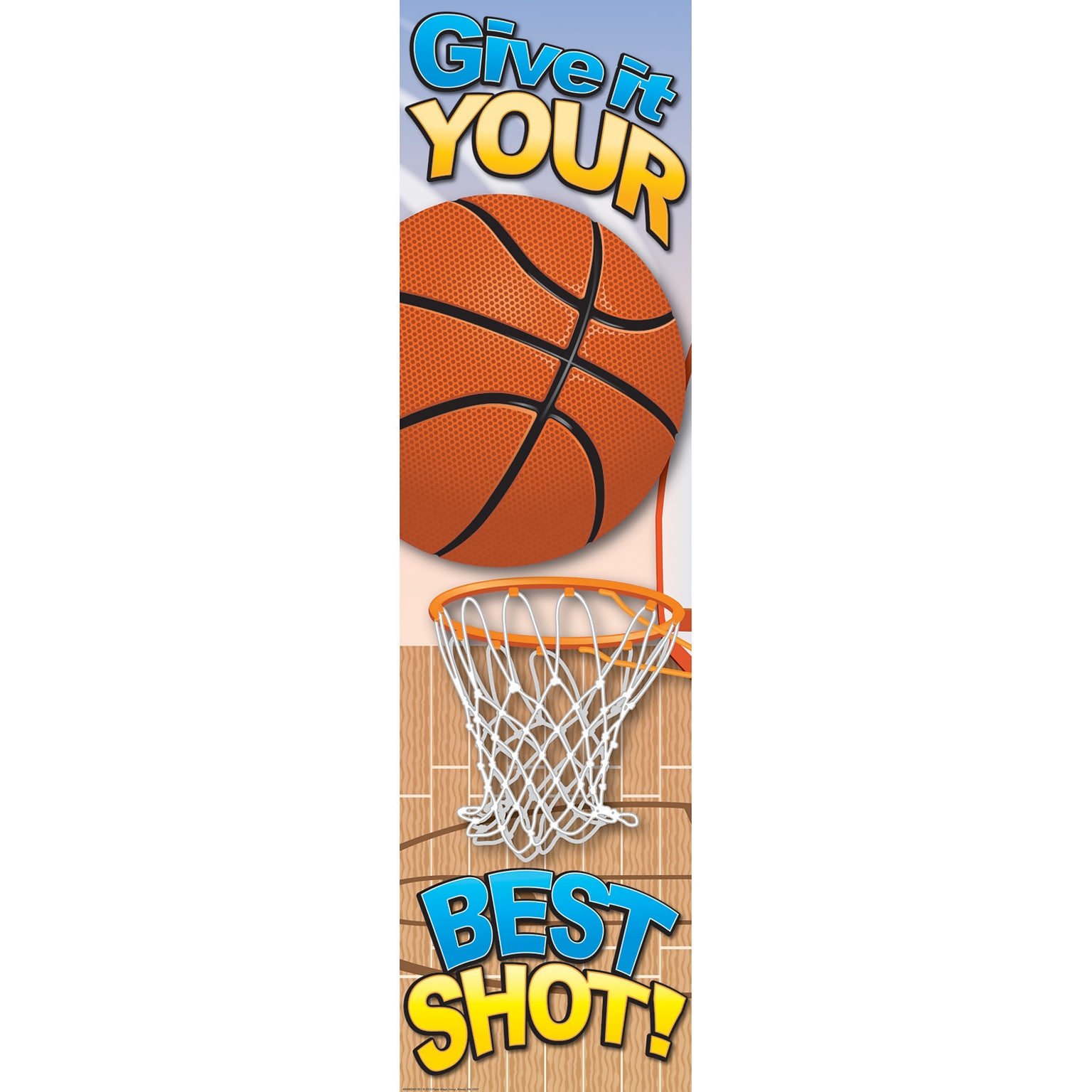 Eureka® Basketball Motivational Banner, 4