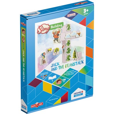 GeoMagWorld Magicube Story Building Jack & The Beanstalk Building Set, 136 pieces (GMW232)