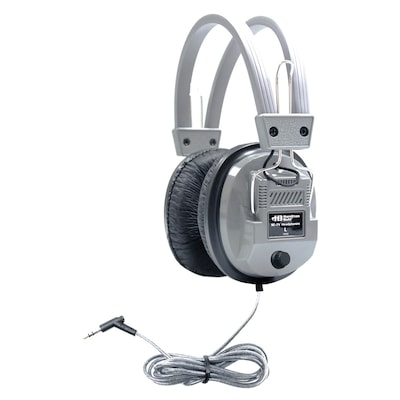 Hamilton Buhl Sack-O-Phones Wired Ambient Sound Over-Ear Headphones, Gray, 5/Pack (HECSOPSC7V)