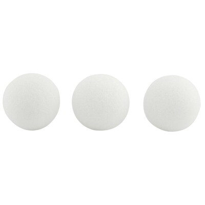 Hygloss Styrofoam Ball, White, 50/Pack (HYG5103)