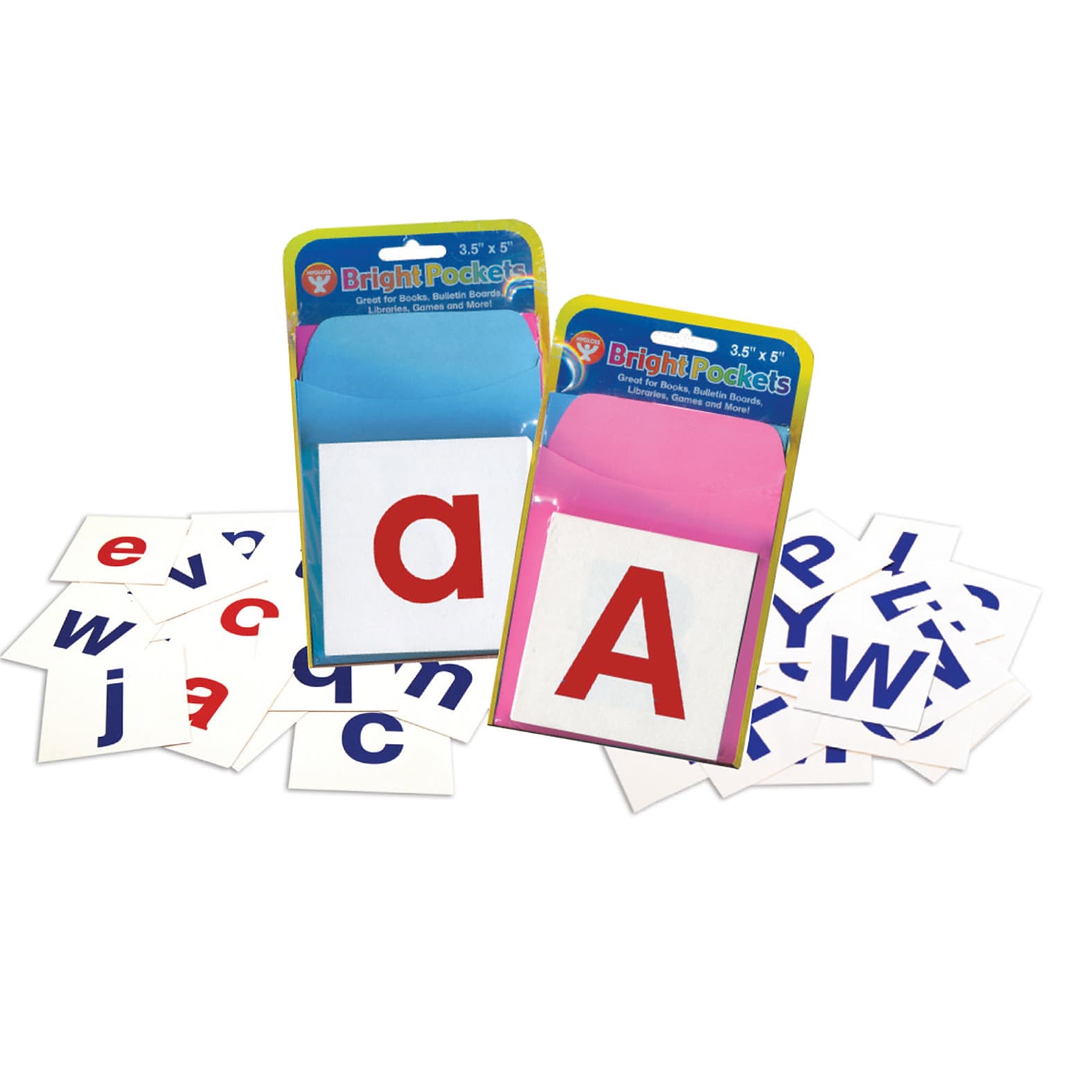 Pocket Chart Alphabet Cards for Grades PreK+, 60 Pack (HYG61494)