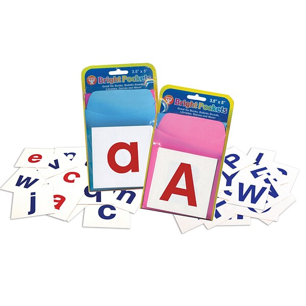 Pocket Chart Alphabet Cards for Grades PreK+, 60 Pack (HYG61494)