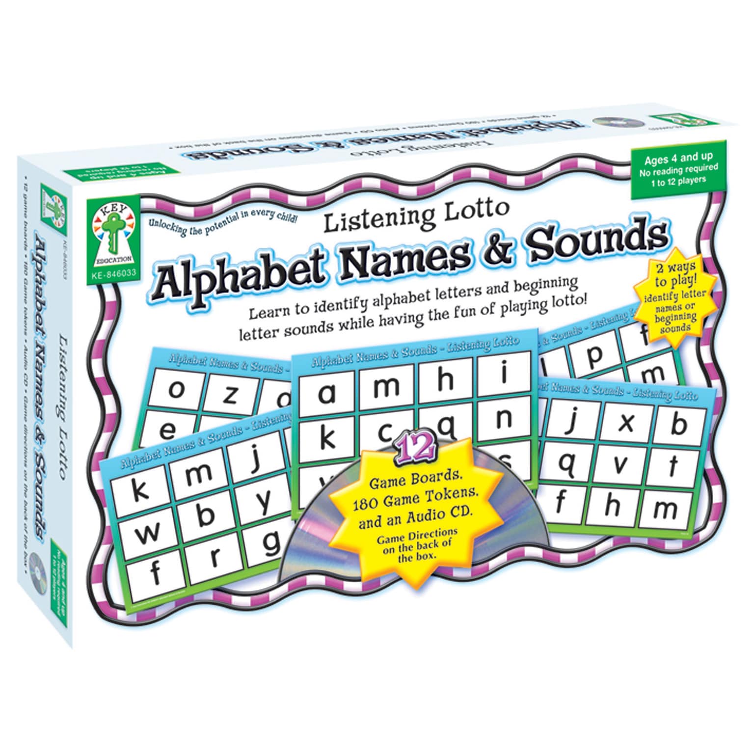 Key Education Listening Lotto, Alphabet Names & Sounds