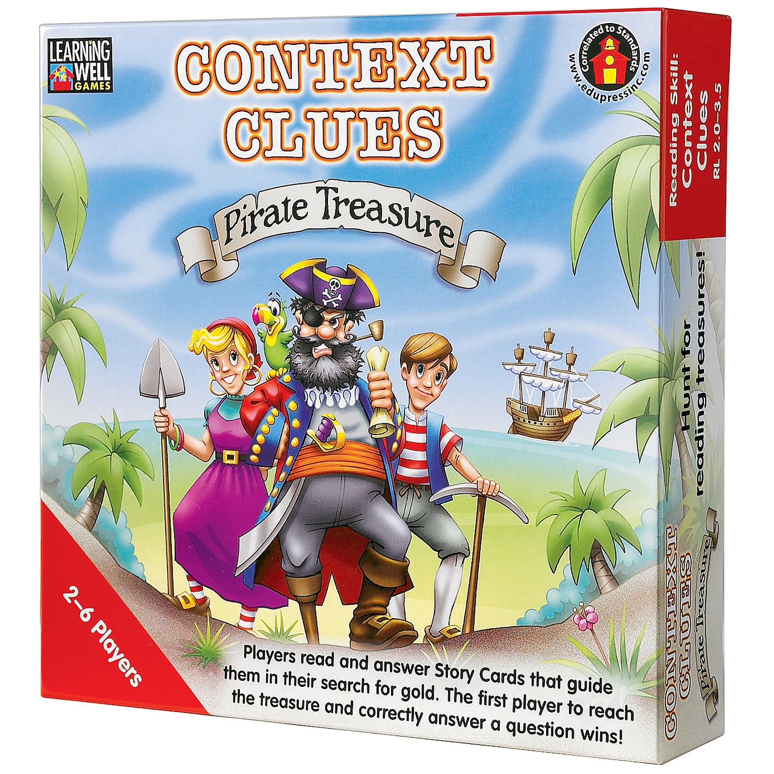 Learning Well® Context Clues: Pirate Treasure Games, Level 2.0-3.5