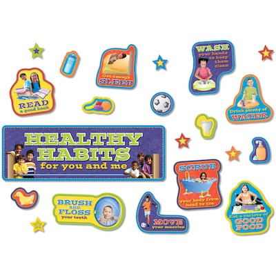 North Star Teacher Resources® Healthy Habits Bulletin Board Set