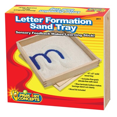 Primary Concepts® Letter Formation Sand Tray, 8" x 8" (PC-2011)