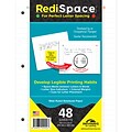 Redi Space Transitional Notebook Paper Wide Ruled, 10.5 x 8.5, 48 Sheets (RS-48FP)