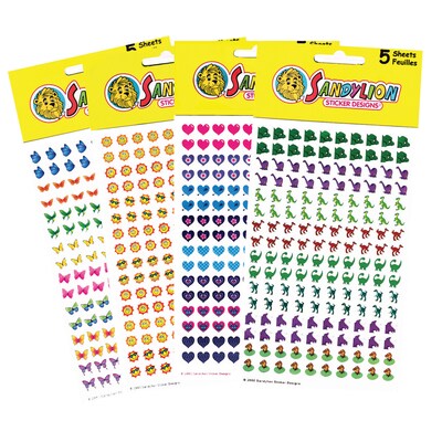 Sandy Lion Incentive Chart Mini Sticker Variety Pack, 3200 ct. (SLSTEPGCC)