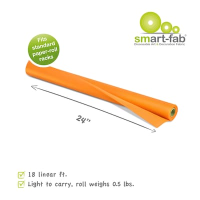 Smart-Fab® Fabric Roll, 24" x 18', Orange