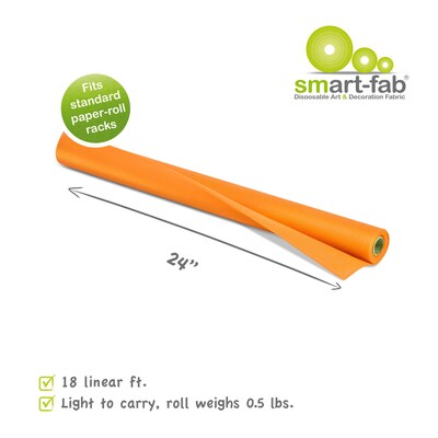 Smart-Fab® Fabric Roll, 24" x 18', Orange