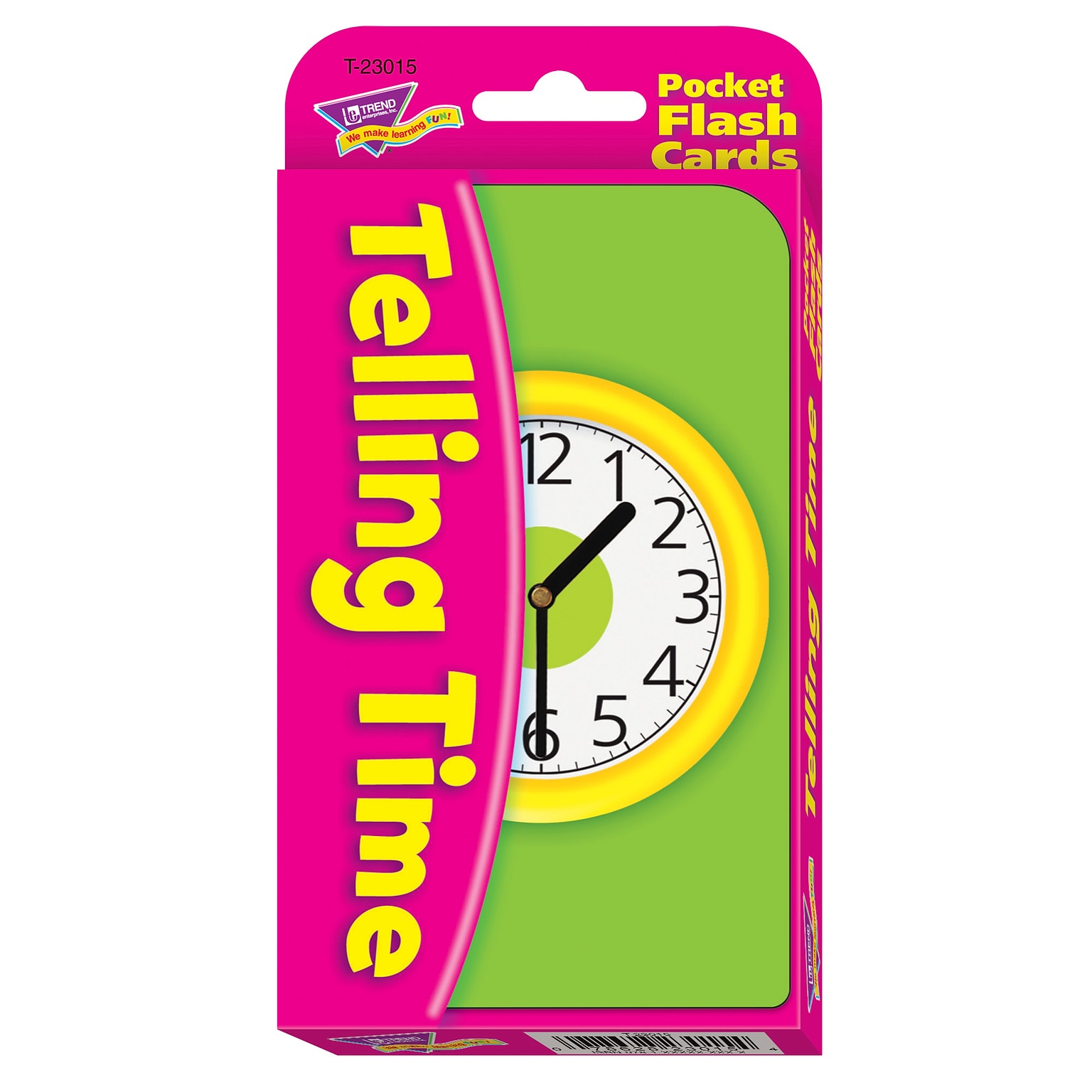 Telling Time Pocket Flash Cards for Grades 1-4, 56 Pack (T-23015)