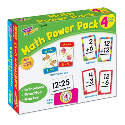 Math Power Pack, 224 card set (T23904)