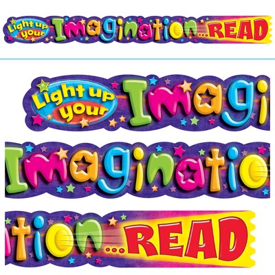 Trend® Quotable Expressions® Banners, Light Up Your Imagination...READ