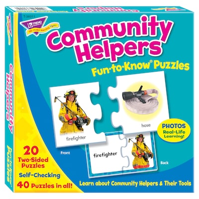 Trend® Fun-To-Know® Early Childhood Puzzles, Community Helpers