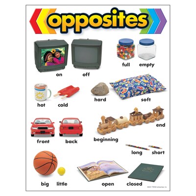 Opposites Learning Chart Learning Chart