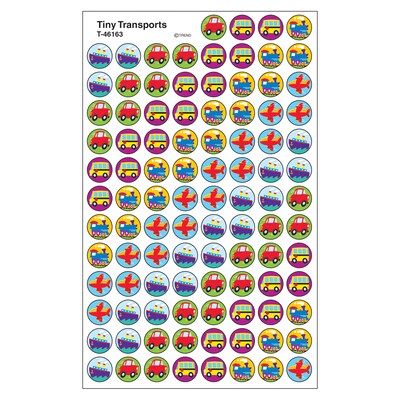 Trend Tiny Transports superSpots Stickers, 800 CT (T-46163)