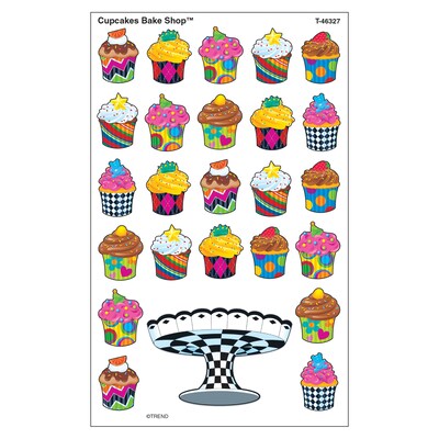 Trend Cupcakes The Bake Shop superShapes Stickers-Large, 200 CT (T-46327)
