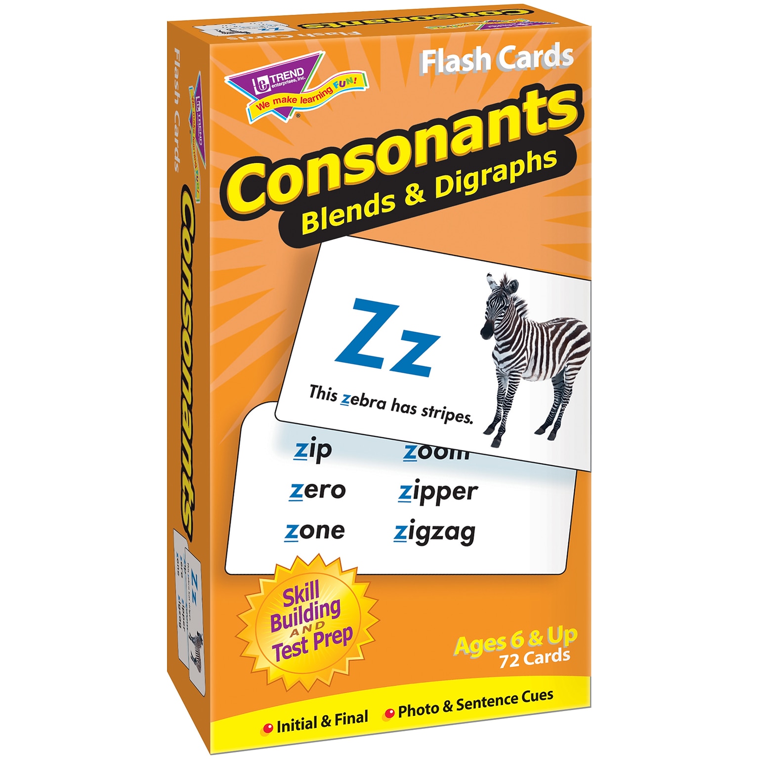 Trend® Skill Drill Flash Cards, Consonants