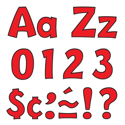 Trend® 4 Ready Letters®, Playful Combo Packs, Red