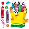 Trend Enterprises Colorful Crayons Bulletin Board Set, 21 pieces (T-8076)