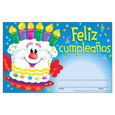 Trend Feliz cumpleanos (SP) Recognition Awards, 30 CT (T-81036)