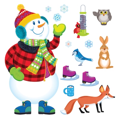Trend Enterprises Super Snowman Bulletin Board Set, 36 pieces (T-8127)
