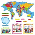 Continents & Countries Bulletin Board Set, 27 pieces