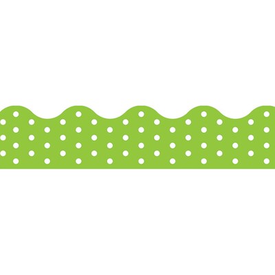 Trend Enterprises® Toddler - 12th Grade Terrific Trimmer, Lime Polka Dots (T-92664)