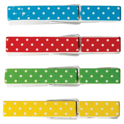 Teacher Created Resources Polka Dot Clothespins, Assorted Colors, 20 ct. (TCR20671)