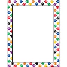 Teacher Created Resources Paw Prints 8.5 x 11 Computer Paper, Red/White, 50/Pack (TCR4769)