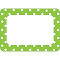 Teacher Created Resources® Name Tag, Lime Polka Dots 2, 36/Pack