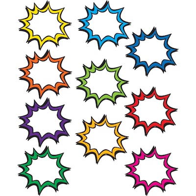 Teacher Created Resources Superhero Bursts Multi-Themed Cut Outs, 30/Pack (TCR5830)