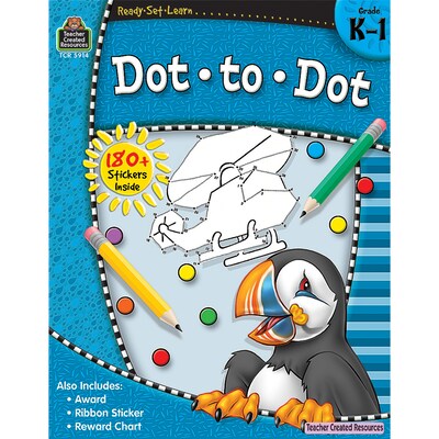 Teacher Created Resources Ready-Set-Learn, Dot-to-Dot, Grade K-1