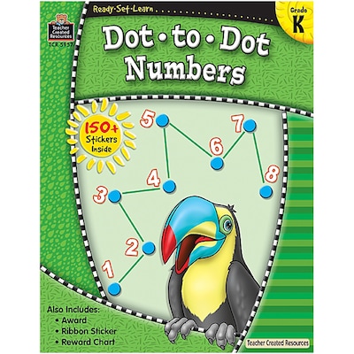 Ready•Set•Learn: Dot-to-Dot Numbers, Kindergarten