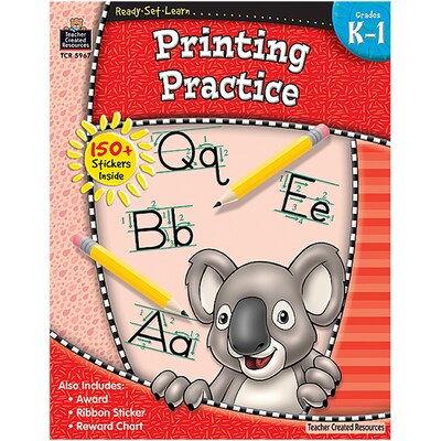 Ready Set Learn: Printing Practice K-1 (TCR5967)