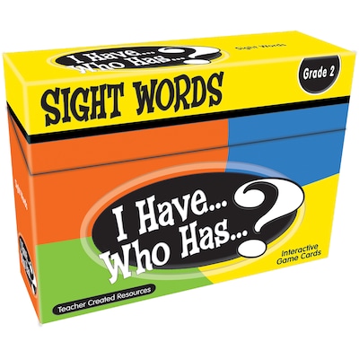 I Have...Who Has...? Sight Words Games, Grade 2