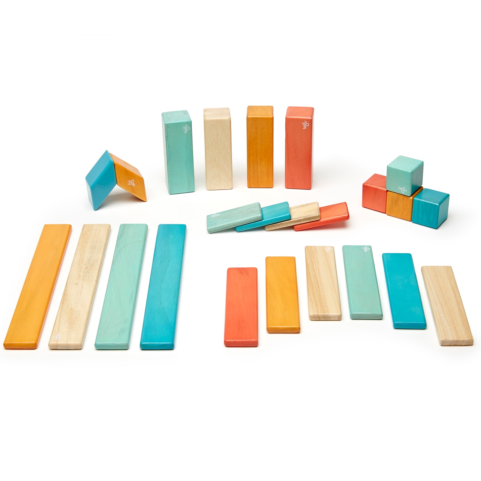 Tegu Wooden Sunset set, Assorted, 24 Pieces (TEG24PSNS508T)