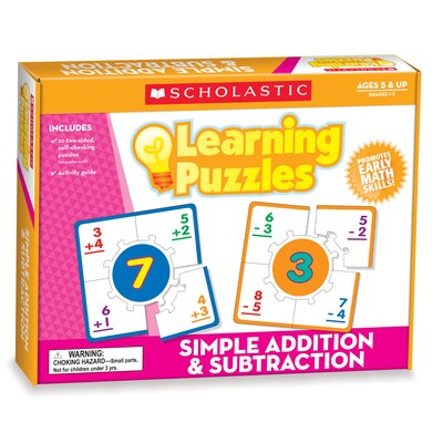 Scholastic Learning Puzzles, Simple Addition & Subtraction