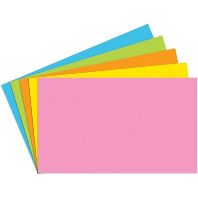 Top Notch Teacher Products Blank 4 x 6 Index Card, Assorted Brite Colors, 100/Pack, 6 Packs/Bundle (TOP361)